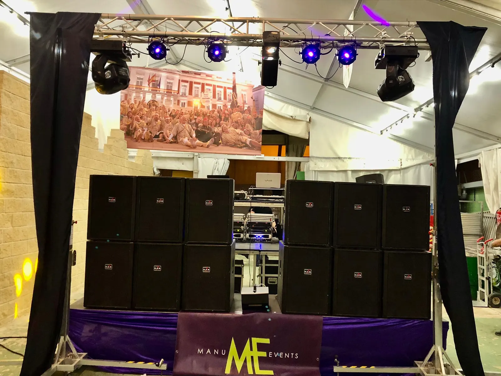 Montaje de sonido e iluminación para fiestas en Alicante